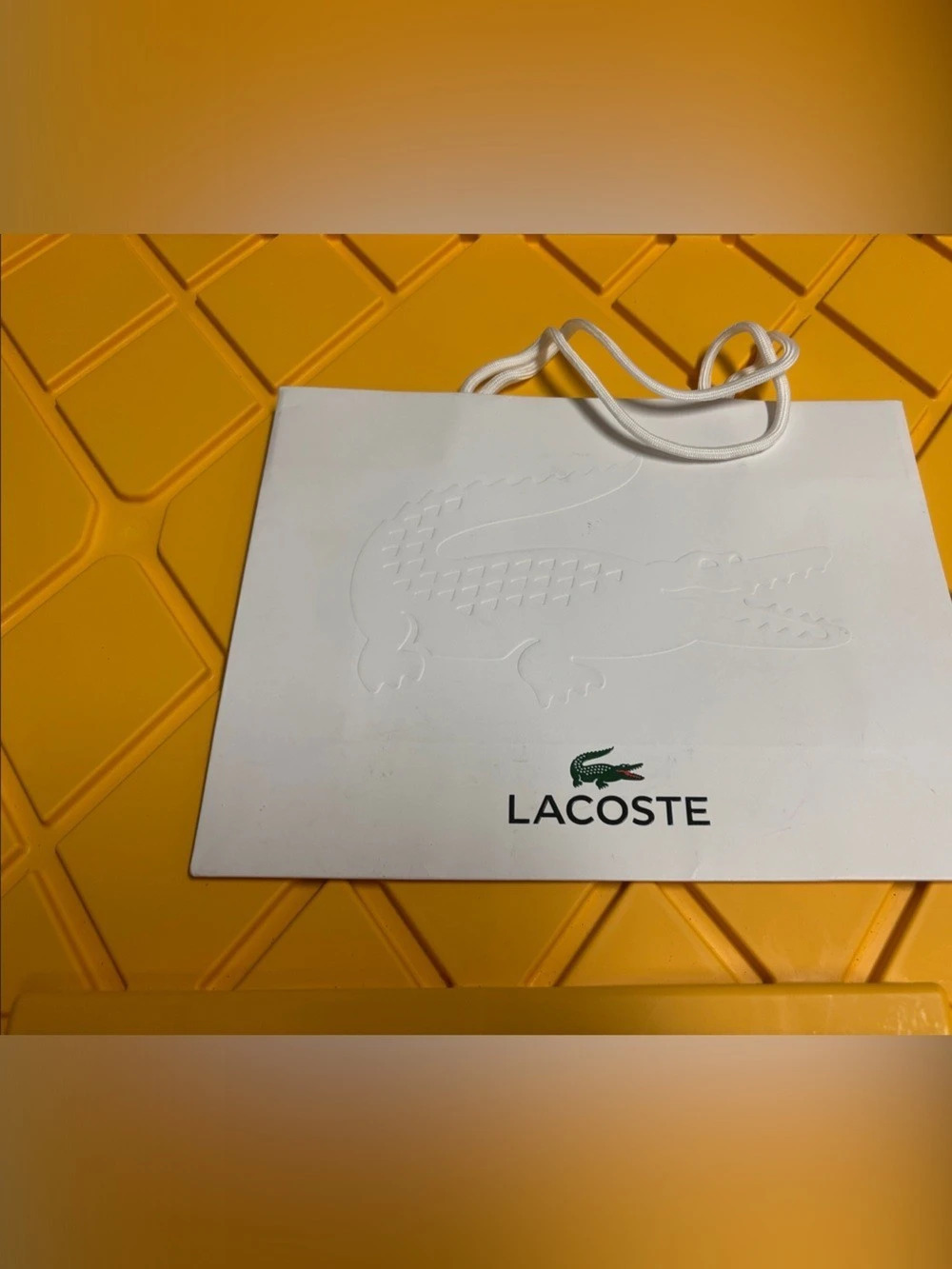 Lacoste Gift Envelope in White NWT